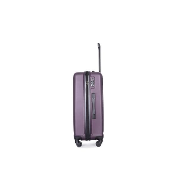 Hårt bagage, handbagage, 4 hjul, ABS-material, TSA-lås, 58.5*39.5*23, mörklila
