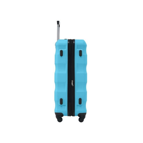 Hårt bagage, handbagage med 4 hjul, ABS-material, TSA-lås, 79*50*30.5, ljusblå