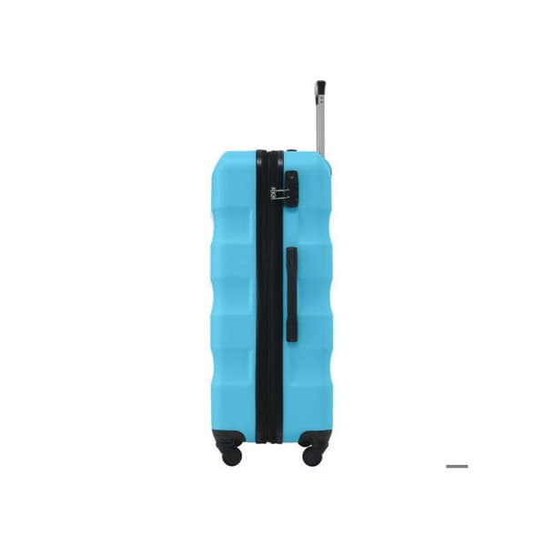 Hårt bagage, handbagage med 4 hjul, ABS-material, TSA-lås, 79*50*30.5, ljusblå