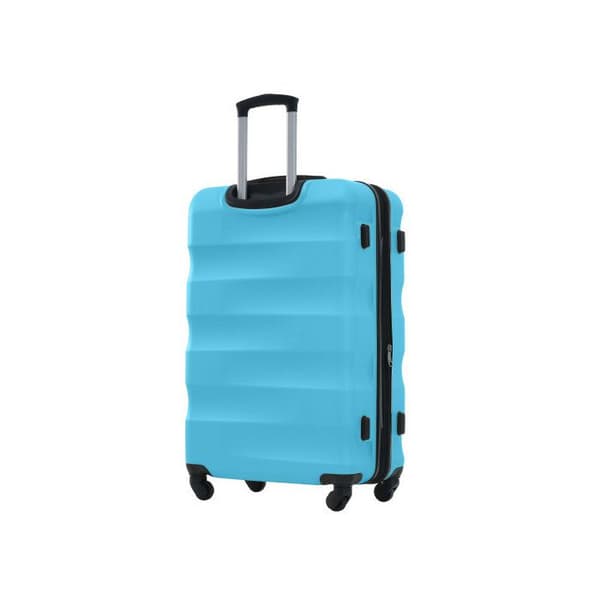 Hårt bagage, handbagage med 4 hjul, ABS-material, TSA-lås, 79*50*30.5, ljusblå