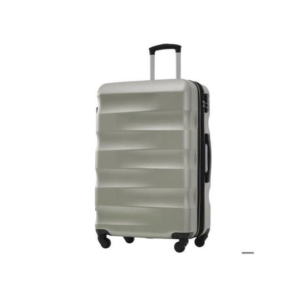 Hård resväska, handbagage med 4 hjul, ABS-material, 69*44.5*26.5, färg grön-guld
