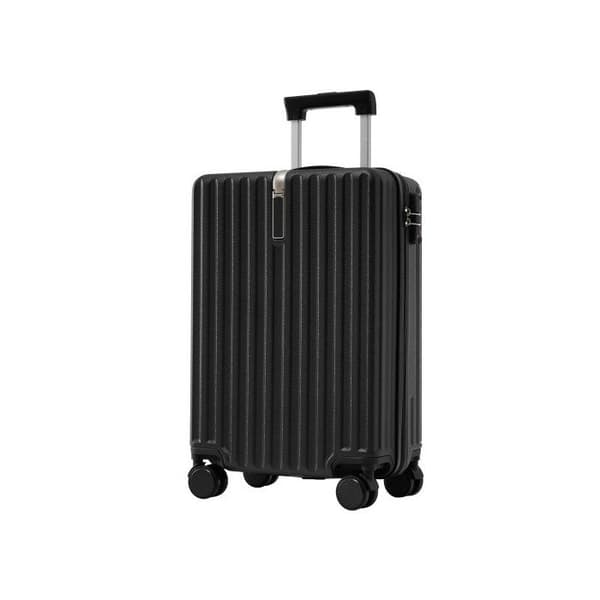 Hård resväska, handbagage, 4 hjul, ABS-material, TSA-lås, 55*36*21, svart