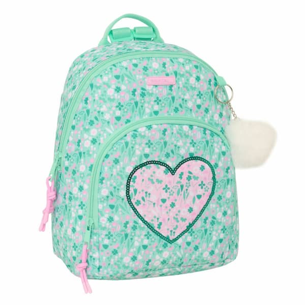Uformell ryggsekk Safta Cuore Mint 25 x 30 x 13 cm Mini