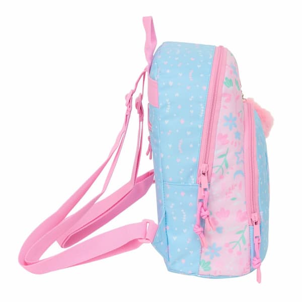 Ryggsekk BlackFit8 Smile Rosa Lyse Blå 25 x 30 x 13 cm Mini