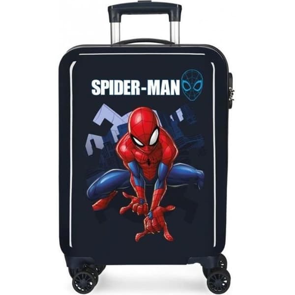 Hytt resväska - MARVEL - SPIDERMAN Action - 4 hjul - Lättvikts ABS - 34L