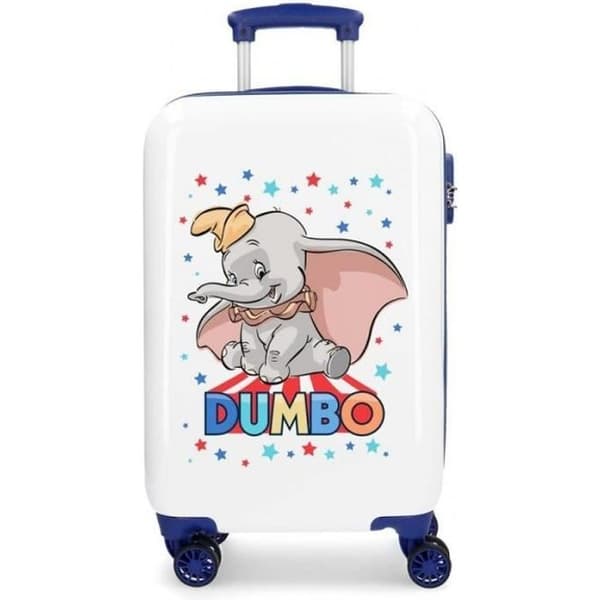 Barnhytt resväska - DISNEY - Dumbo - 34L - 2,5 kg - Vit och blå ABS