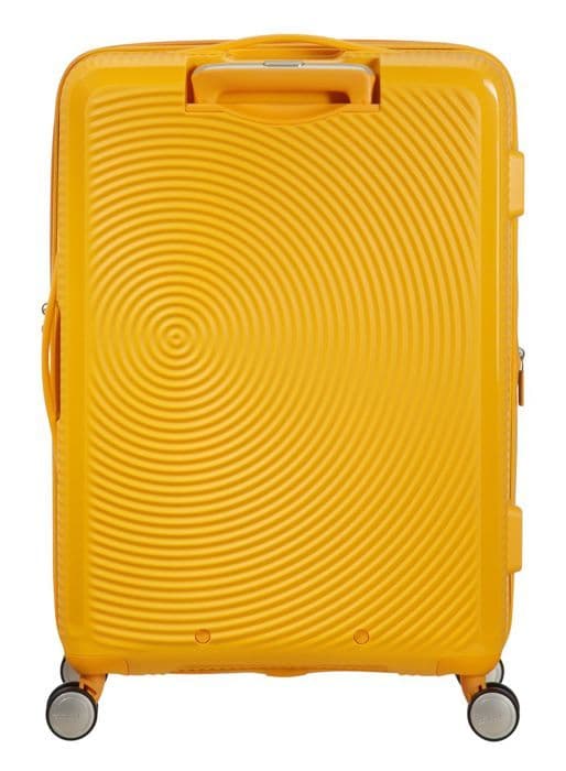 Hård resväska - American Tourister - Soundbox - 77cm - Gul - TSA hänglås - 4 360° hjul