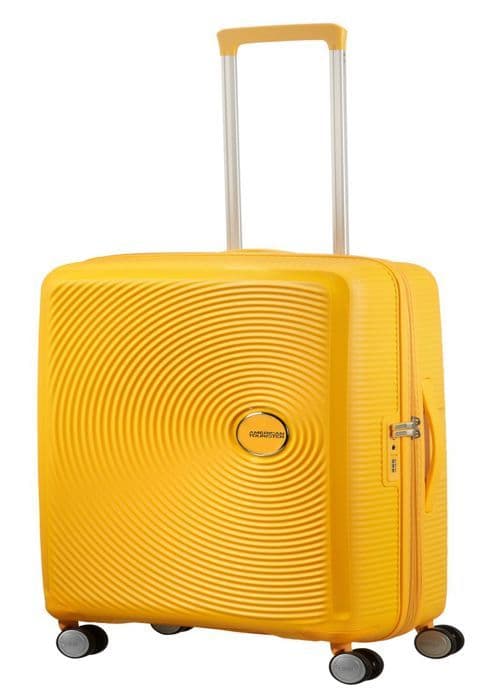Hård resväska - American Tourister - Soundbox - 77cm - Gul - TSA hänglås - 4 360° hjul