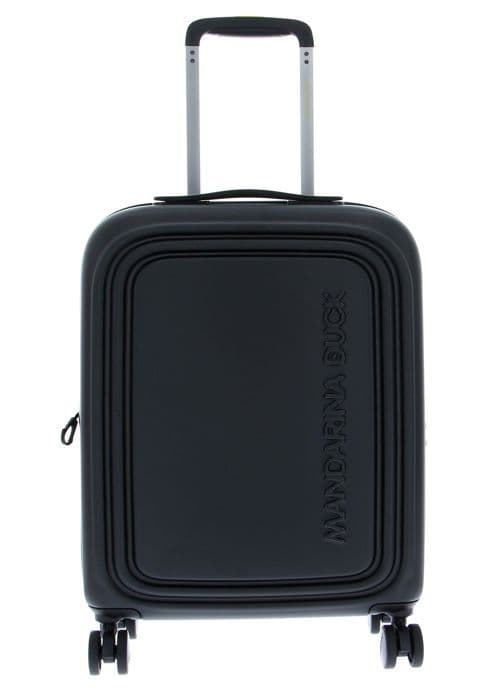 Hytt resväska - MANDARINA DUCK - Logoduck - Svart - Expanderbar - 4 tysta hjul