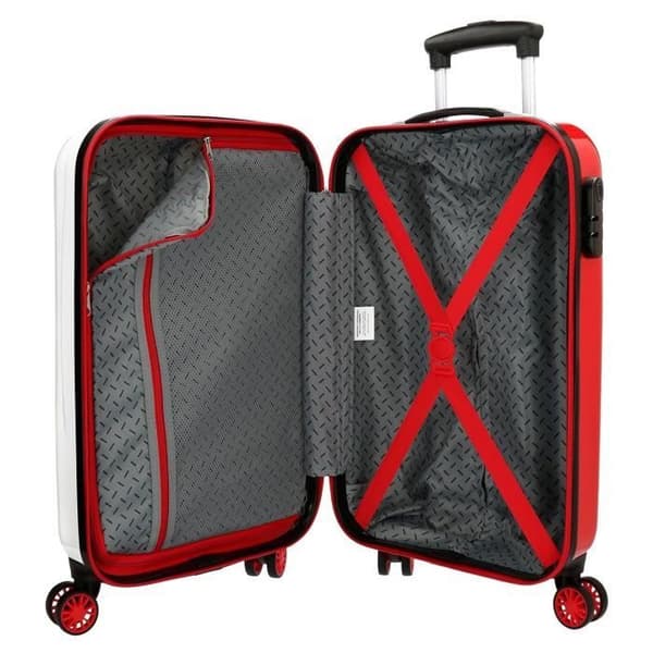 Cars Cabin Trolley Resväska - DISNEY - ABS - 4 hjul - Flerfärgad - Vit - TSA hänglås - 55 cm