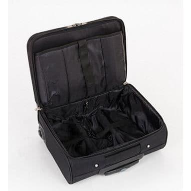 CLEMENTINA FROG Traveler Computer Trolley - Horisontell - 4 hjul - EVA 600 D - Vadderad ficka - 22 L - 3 kg - Svart