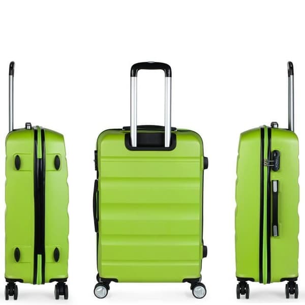 Set hård resväska T71600 pistache