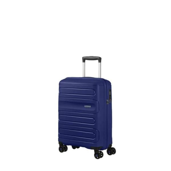 Solsida stel kabin resväska 55 cm Mörk marinblå