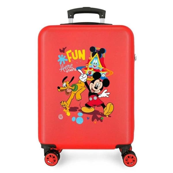 Barnväska - Disney - Flickväska med Mikey och hans vänner "Roligt börjar här" - 55 x 38 x 20 cm - Röd