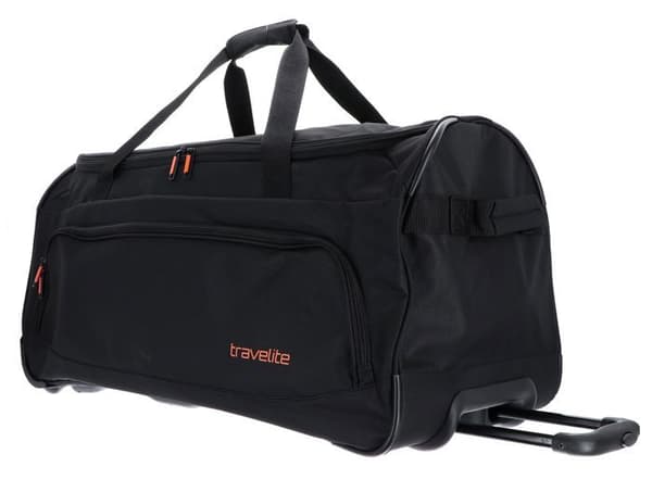 Resevagn - Travelite - Basics Fresh - 71 cm - Svart - Halvstyv - 2 hjul