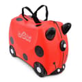 Miniatyrbild 1 av 4: Trunki hjulväska för barn och handbagage för barn: Harley The Beetle Rullande resväska (röd)