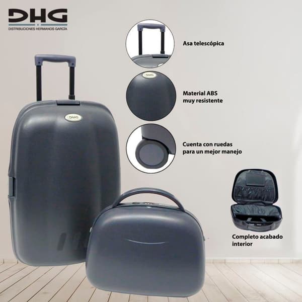 Dhg resväska set - HG140 - SET MED MALETA VAGN + NECESER ABS