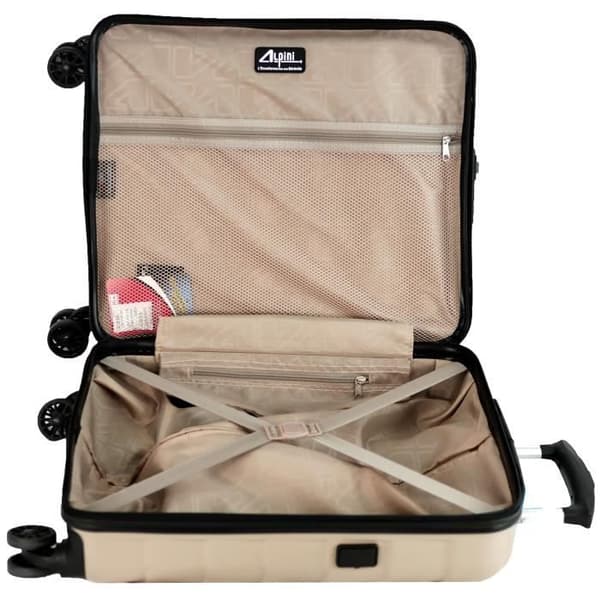 ALPINI INOVA-2.0 styv resväska 22" (55cm) 2 års garanti PC och surfplatta USB-port (CABIN) - 40L – 55x40x20cm 2,7kg