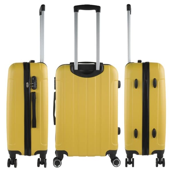 Mellanstor resväska - ITACA - 771160 - Gul - 63 cm - Hårdskal - 8 hjul 360°