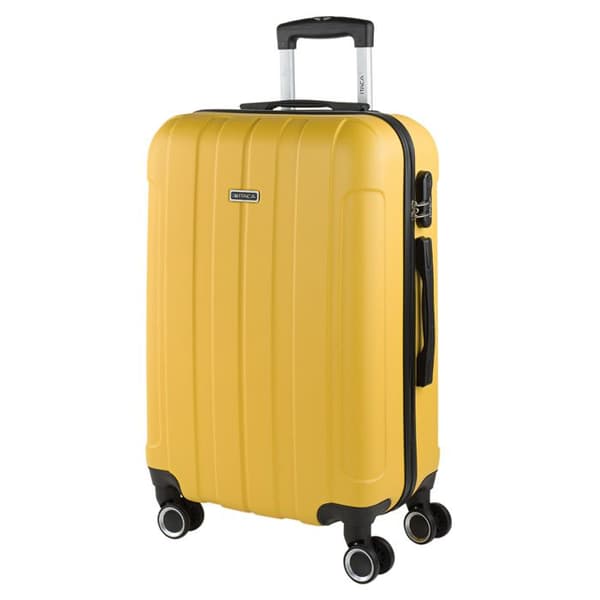 Mellanstor resväska - ITACA - 771160 - Gul - 63 cm - Hårdskal - 8 hjul 360°