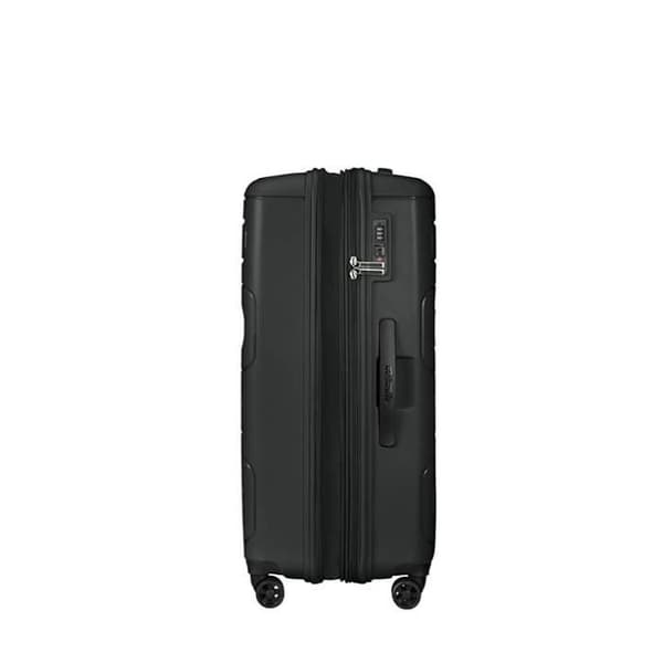 Hardside resväska - American Tourister - Sunside - 77 cm - Svart - Expanderbar - 4 360° hjul