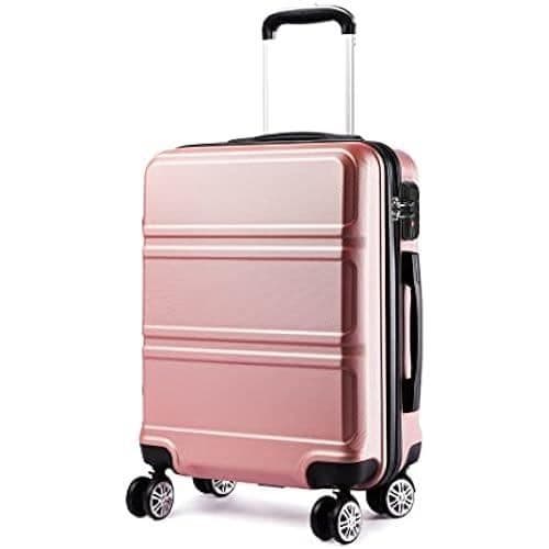Valise Storlek Kono - Hårdskal ABS - 4 Hjul - Svart