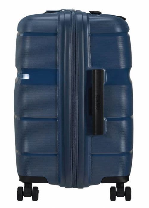 Hardside resväska - American Tourister - Linex Spinner - 66 cm - Mörkblå - TSA-lås