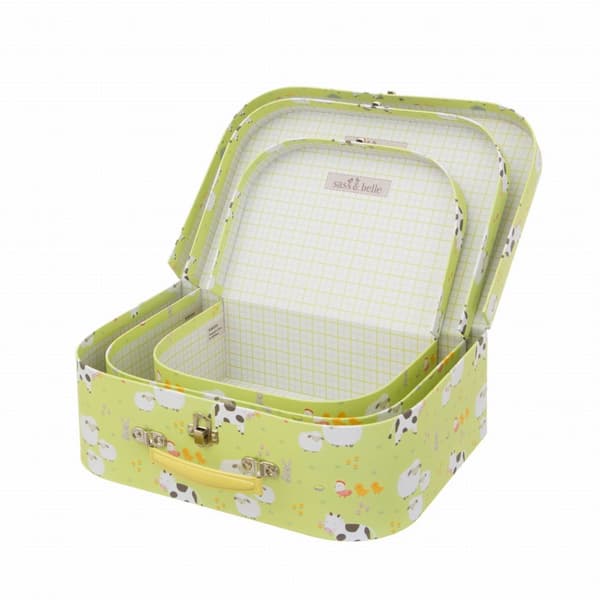 FARMA - Dekorative børnekufferter 3 stk. Sass & Belle