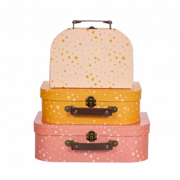 LITTLE STARS - Koristeelliset lasten matkalaukut 3 kpl. Sass&Belle