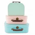 Pikkukuva 1 / 6: PASTEL-MATKALAUKUT - Koristeelliset lasten matkalaukut 3 kpl. Sass&Belle