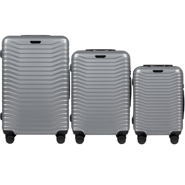 Set med 3 Wings PC Sea Eagle SILVER-resväskor