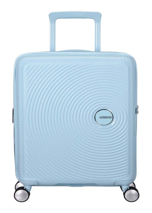 American Tourister Valise ljusblå för kvinnor och män - Soundbox Spinner 55 / 20 TSA EXP Trolley Pastellblå 298829