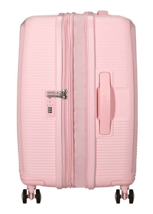 American Tourister Resväska rosa för kvinnor - Soundbox Spinner 67 / 24 TSA EXP Trolley Pastellrosa 298824