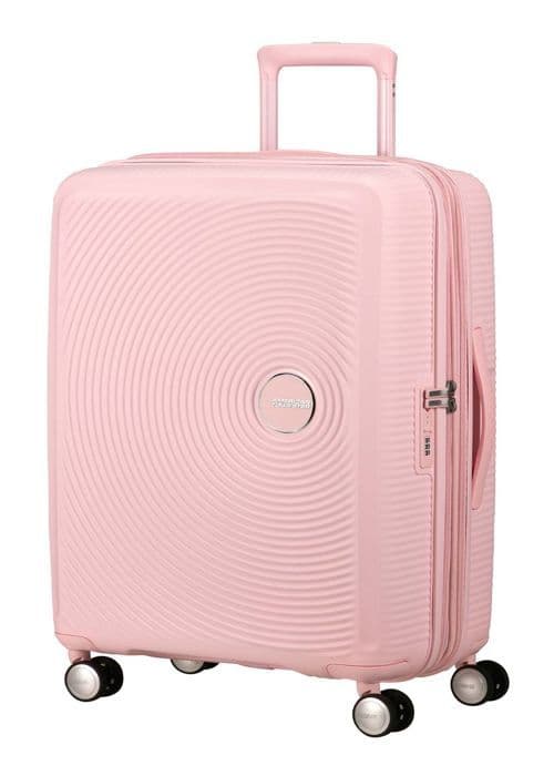 American Tourister Resväska rosa för kvinnor - Soundbox Spinner 67 / 24 TSA EXP Trolley Pastellrosa 298824