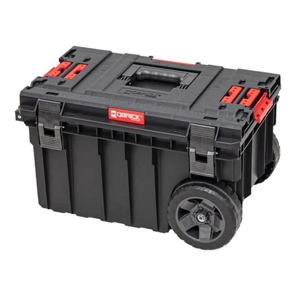 Qbrick System ONE Vagn Vario stapelbar 605 x 405 x 345 mm 44 l IP66 med hjul på metallaxel