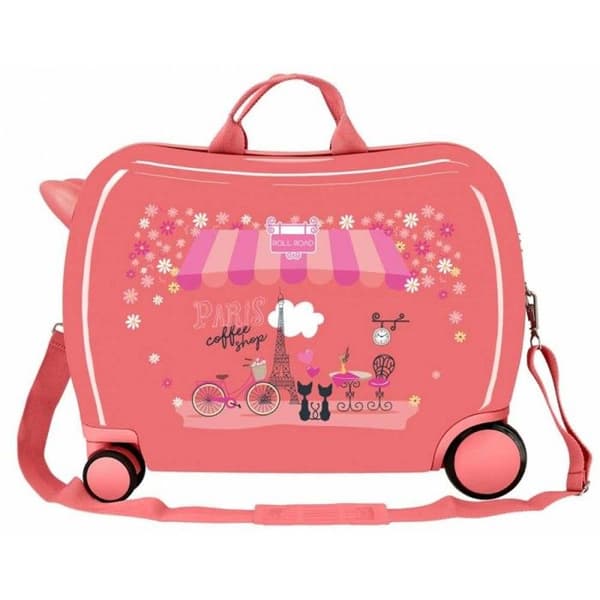 Barnvagn - Roll Road - Trottevagn flicka Kafé - 50 x 39 x 20 cm - Korall