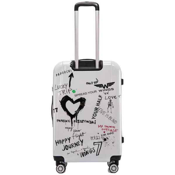 Stor resväska M/L Wings x Paprocki Brzozowski GOLDCREST - 26" WHITE