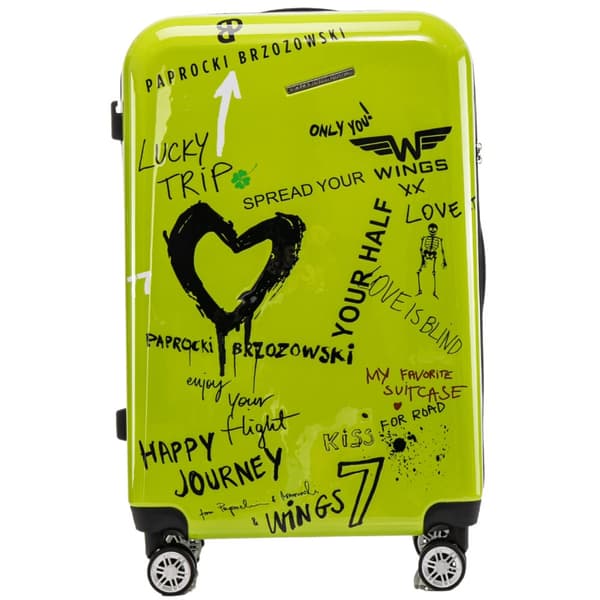 Stor resväska M/L Wings x Paprocki Brzozowski GOLDCREST - 26" GREEN