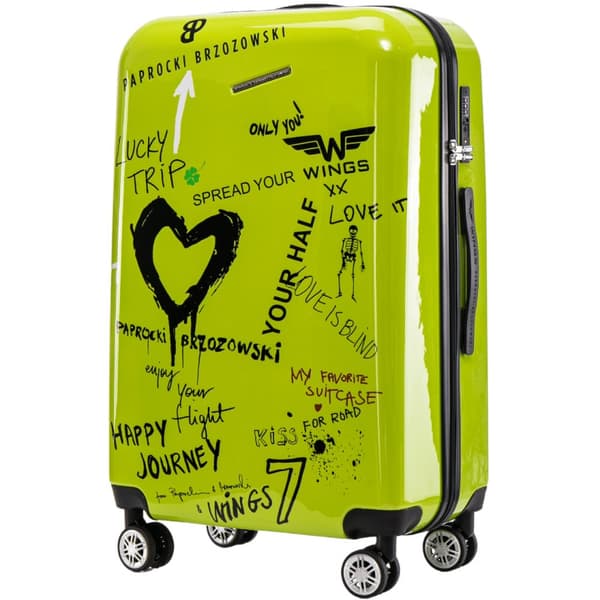 Stor resväska M/L Wings x Paprocki Brzozowski GOLDCREST - 26" GREEN