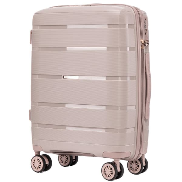 Wings Paprocki & Brzozowski 20" beige hård kabinväska med kombinationslås