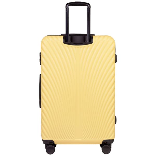 Wings SWAN 28" stor hård resväska - gul, 97 l, 4 hjul, TSA-lås