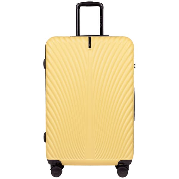 Wings SWAN 28" stor hård resväska - gul, 97 l, 4 hjul, TSA-lås