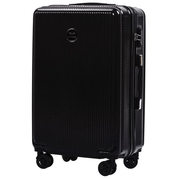 Mellanstor resväska Wings PC African Eagle 24" SVART