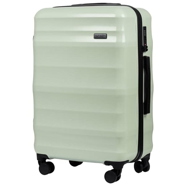 Wings VULTURE Medium 24" Hard-Shell Bagage - Grøn Polycarbonat, 63L, 4 Hjul, 5 Års Garanti