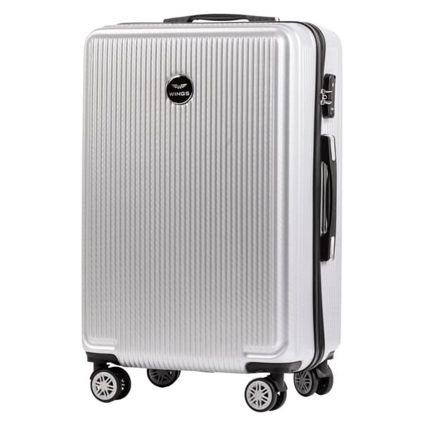 Set med 3 resväskor Wings PC Afrikansk örn SILVER