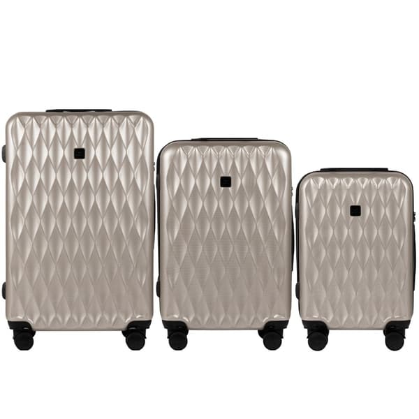 Set med 3 Wings PC Golden Eagle CHAMPAGNE-väskor