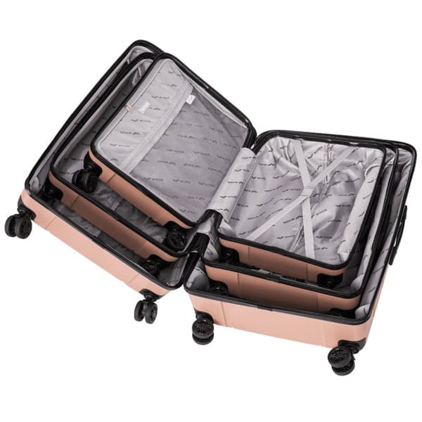 PP06 SPARROW, Set med 3 POLYPROPYLEN-resväskor (L,M,S) Vingar, ROSÉGULD