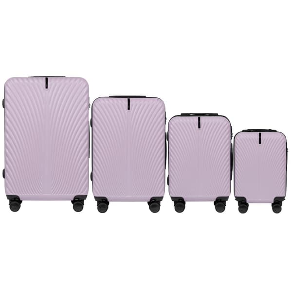 SN120 SWAN, 4 ABS+ matkalaukun setti (L,M,S,XS) Siivet, VIOLETTI