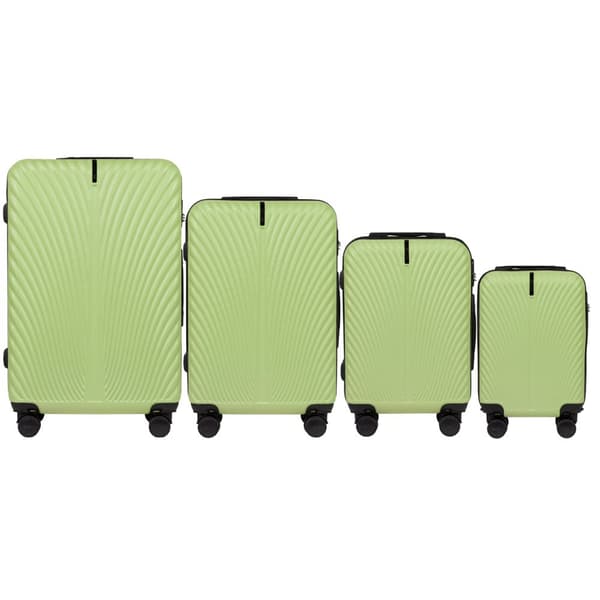 SN120 SWAN, Sæt med 4 ABS+ kufferter (L, M, S, XS) Vinger, PISTACIE