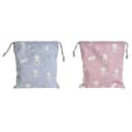 Miniatyrbillede 1 af 3: Pose DKD Home Decor Blå Hvid Pink osos 24 x 2 x 26 cm (2 enheder)